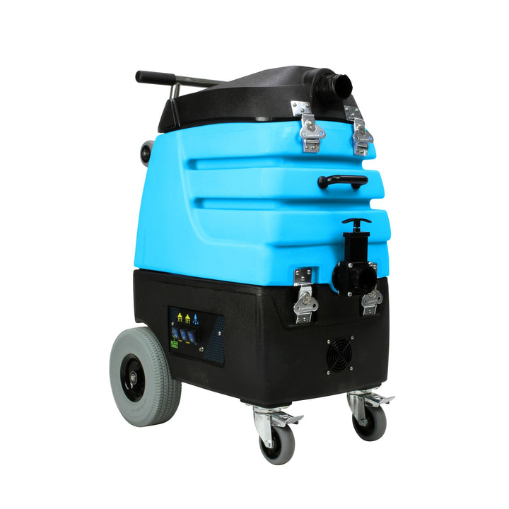 Mytee 7000LX Flood Hog flood extractor, front right three-quarter view with switch panel