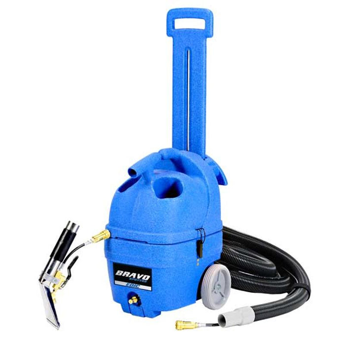 EDIC Bravo Carpet Spotter and Upholstery Cleaner product view with hose.