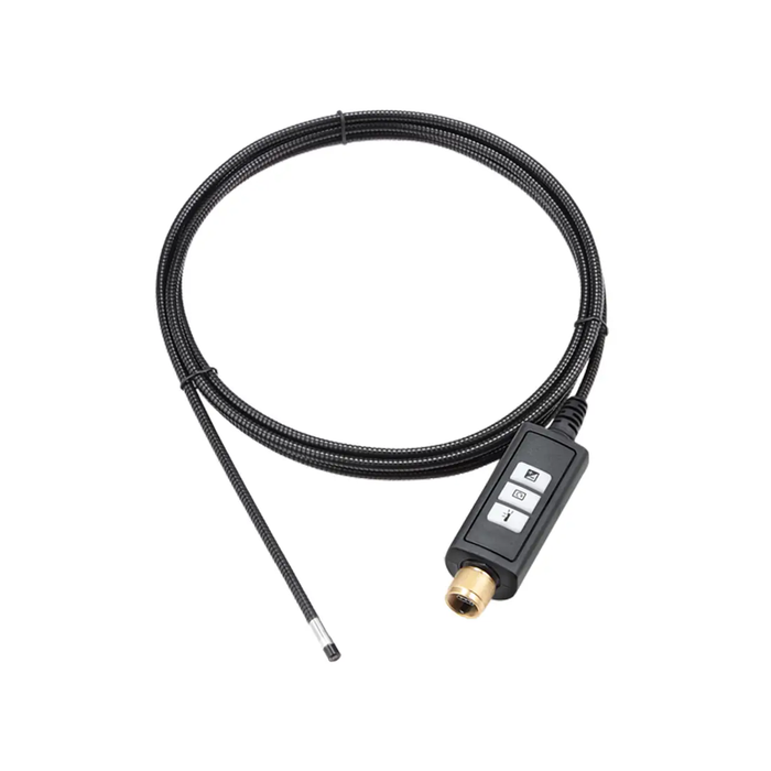 Extech HDV7C 55 3 long camera probe black cable with control buttons and metal tip.
