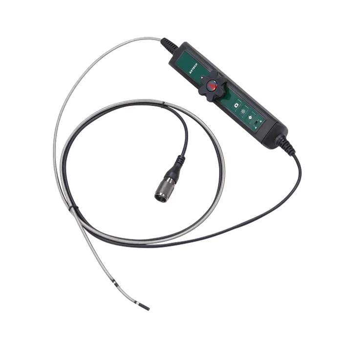 Extech HDV7C A2 39 HD 1 hd 2 way articulating probe black handle green buttons flexible cable