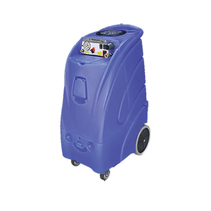 Mosquito 12 Gallon Blue Line Extractor angled view blue extractor with dial controls.