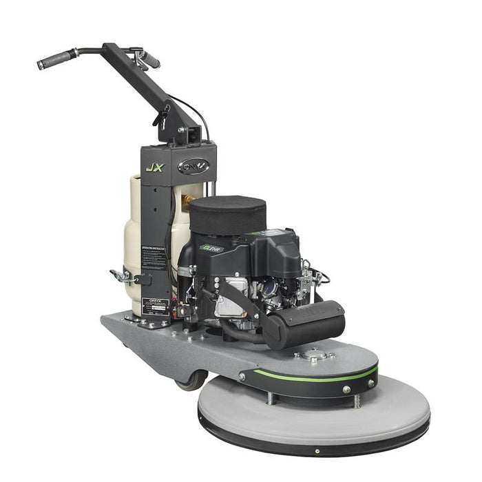 Onyx 27 Inch JX Burnisher w 603cc Engine JX7 600 angled view engine detail.