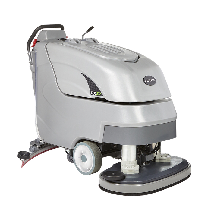 Onyx 32 Dual Brush Automatic Floor Scrubber DX32T angled view left side.