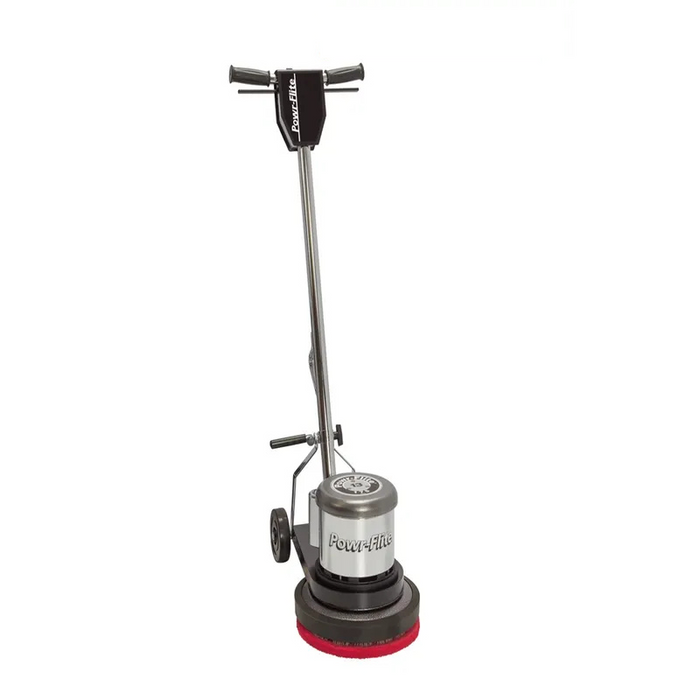 Powr-Flite 13 Inch Classic Series Floor Machine full floor machine with angled view.