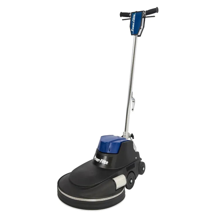 Powr-Flite Millennium Edition Dust Control Burnisher front angled view.