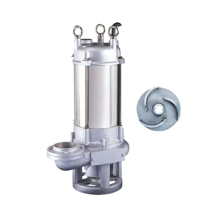 SEWAGE PUMP GRINDER PUMP stainless steel industrial submersible pump with impeller.