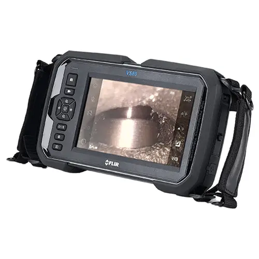 Teledyne FLIR VS80 IR21 angled view screen display infrared image rugged black case.