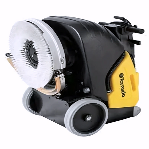 Tornado BD 17 6 Compact Cordless floor scrubber opened tank.