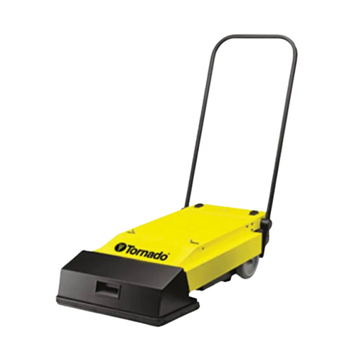 Tornado BR460 Escalator Cleaner front angle product shot yellow black body handlebars.