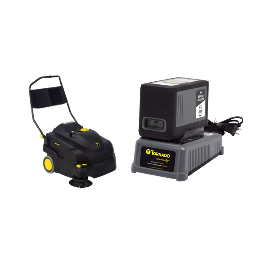 Tornado Tempest Wide Area Carpet Sweeper Vac battery charger bundle black battery gray charger.