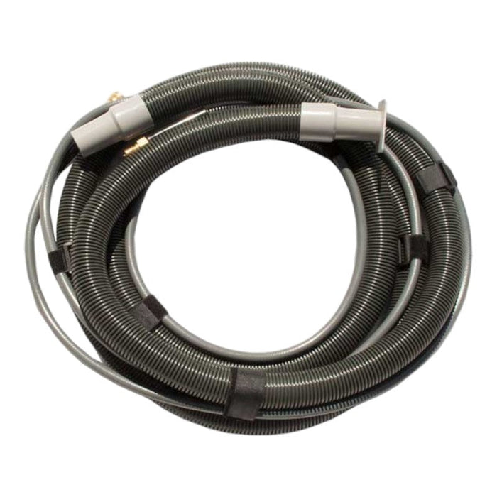 edic 2541ac 25 foot vacuum and solution hose assembly for extended cleaning reach.