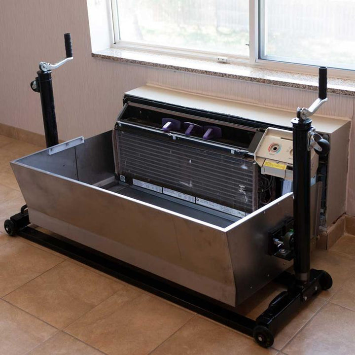 EDIC PTAC Cleaning Cradle installed view.