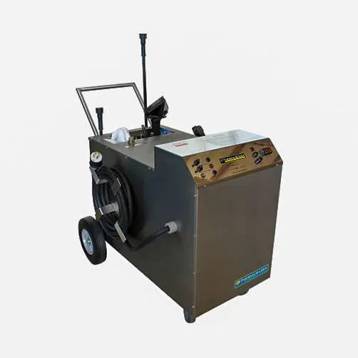 Therma Steem Industrial XL1 Dry Vapor Steam Cleaner left angle view.