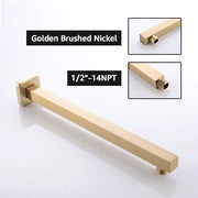 Amelia Gold Brushed Shower Set w/ 10" Square Rain Shower and Handheld (image 7)