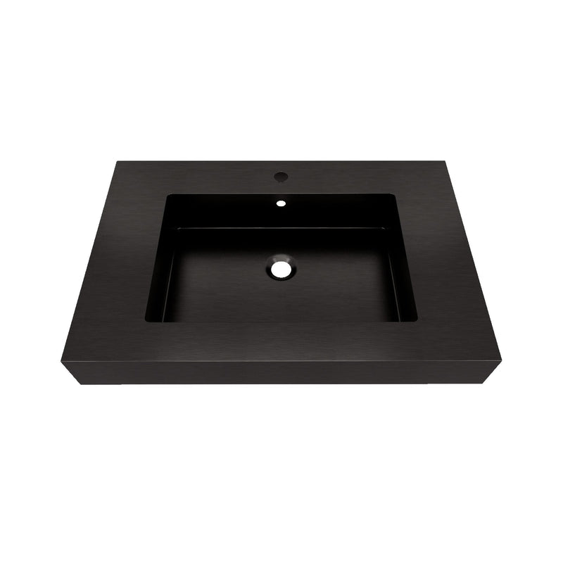 Max 30" Black Stainless Steel Sink - Bathroom Vanity Sink | Better Vanity Premium Bathroom Vanity & Storage USA