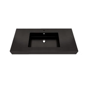 Max 42" Black Stainless Steel Sink - Bathroom Vanity Sink | Better Vanity Premium Bathroom Vanity & Storage USA