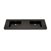 Max 72" Black Stainless Steel Double Sink - Bathroom Vanity Sink | Better Vanity Premium Bathroom Vanity & Storage USA