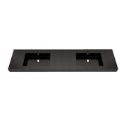 Max 84" Black Stainless Steel Double Sink - Bathroom Vanity Sink | Better Vanity Premium Bathroom Vanity & Storage USA