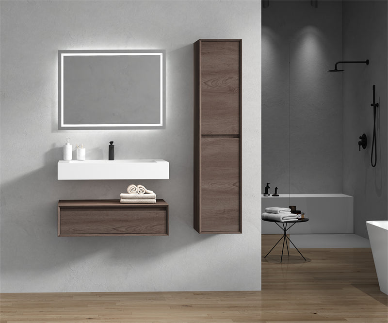 Alysa 24"-84" Floating Vanity with Reinforced Acrylic Sink