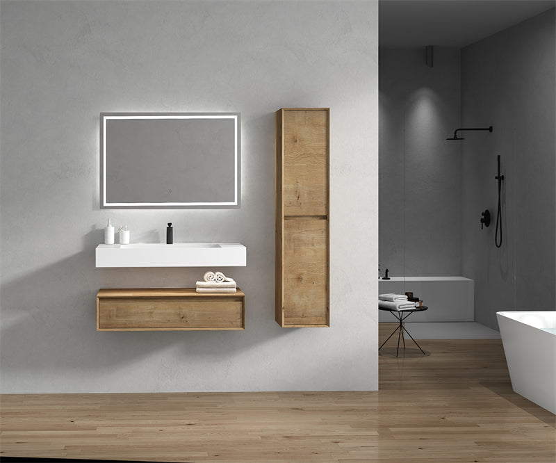 Alysa 24"-84" Floating Vanity with Reinforced Acrylic Sink