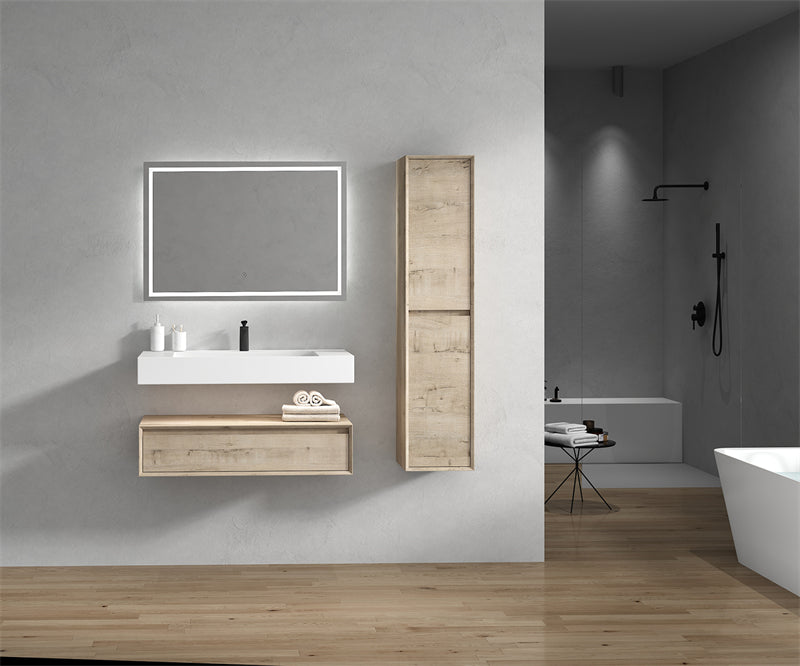 Alysa 24"-84" Floating Vanity with Reinforced Acrylic Sink