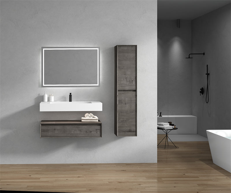 Alysa 24"-84" Floating Vanity with Reinforced Acrylic Sink