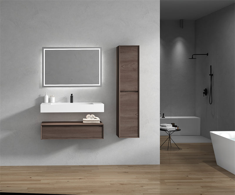 Alysa 24"-84" Floating Vanity with Reinforced Acrylic Sink