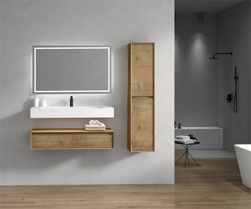 Alysa 24"-84" Floating Vanity with Reinforced Acrylic Sink