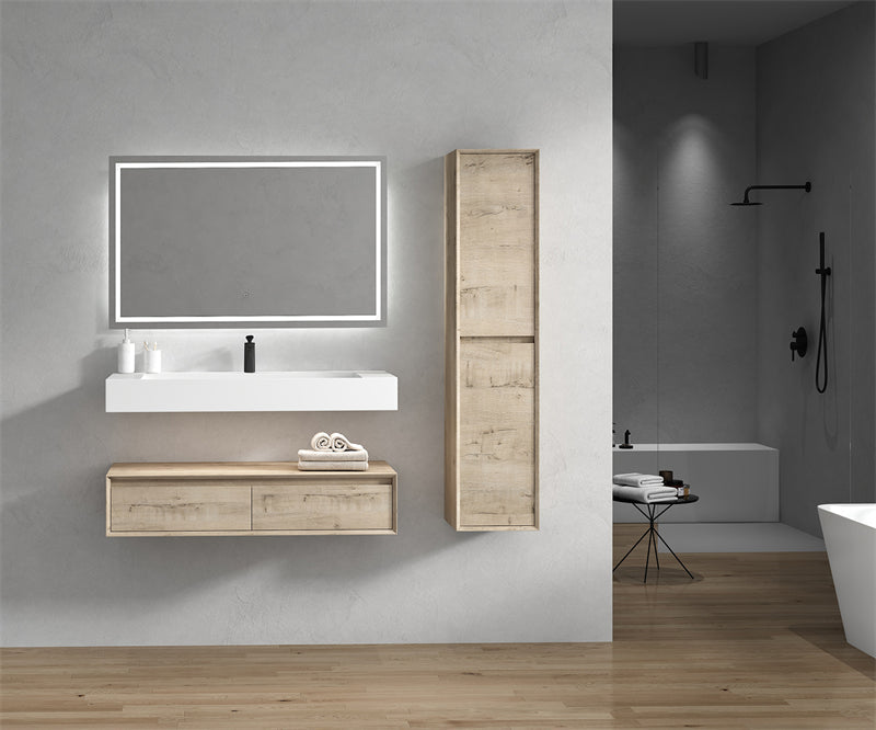 Alysa 24"-84" Floating Vanity with Reinforced Acrylic Sink