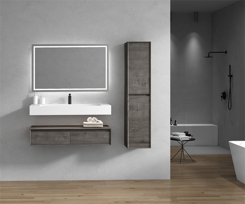 Alysa 24"-84" Floating Vanity with Reinforced Acrylic Sink