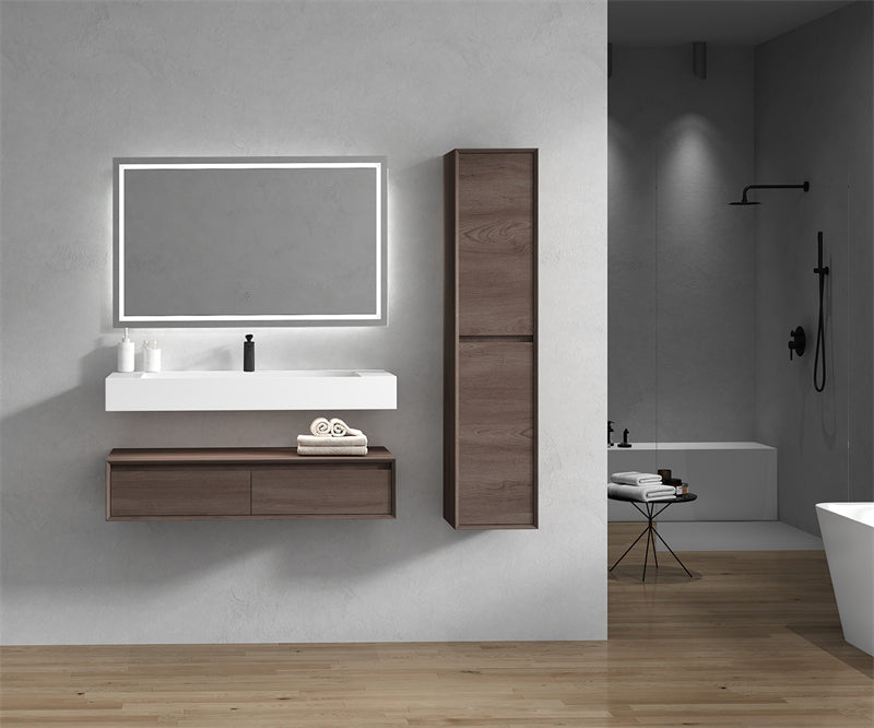 Alysa 24"-84" Floating Vanity with Reinforced Acrylic Sink