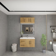 Victoria 36" Solid Wood Floating Bathroom Vanity in Oak | Better Vanity Solid Wood Floating Vanities