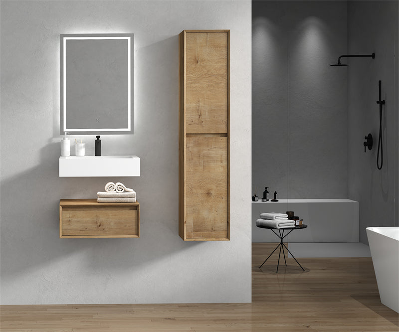 Alysa 24"-84" Floating Vanity with Reinforced Acrylic Sink