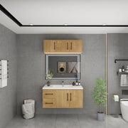 Victoria 42" Solid Wood Floating Bathroom Vanity in Oak | Better Vanity Solid Wood Floating Vanities