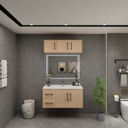 Victoria 42" Solid Wood Floating Bathroom Vanity in Yellow Oak | Better Vanity Solid Wood Floating Vanities