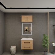 Victoria 24" Solid Wood Floating Bathroom Vanity in Yellow Oak | Better Vanity Solid Wood Floating Vanities
