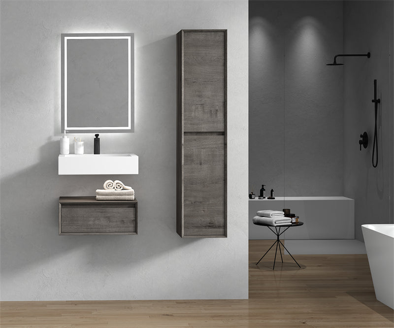 Alysa 24"-84" Floating Vanity with Reinforced Acrylic Sink
