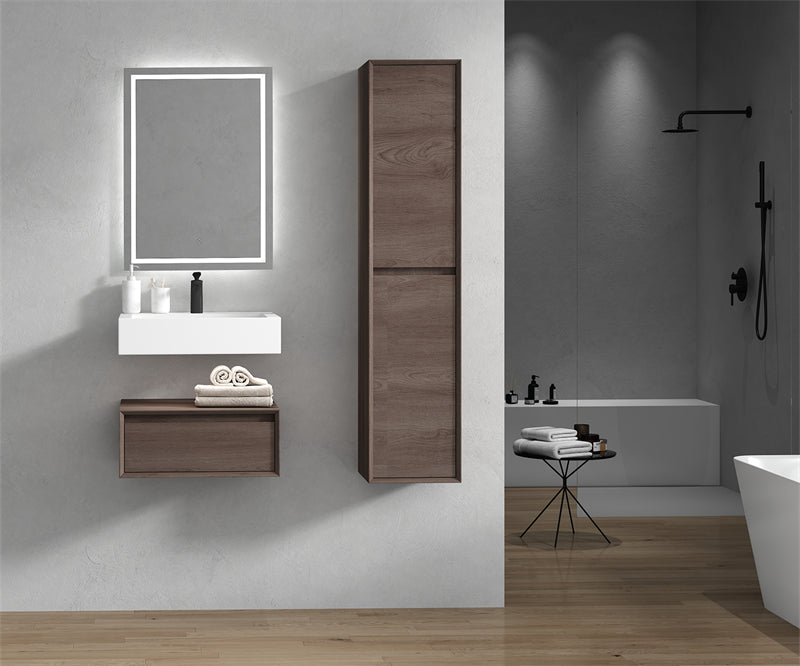 Alysa 24"-84" Floating Vanity with Reinforced Acrylic Sink