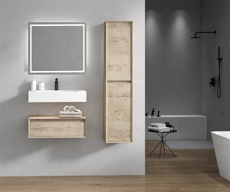 Alysa 24"-84" Floating Vanity with Reinforced Acrylic Sink