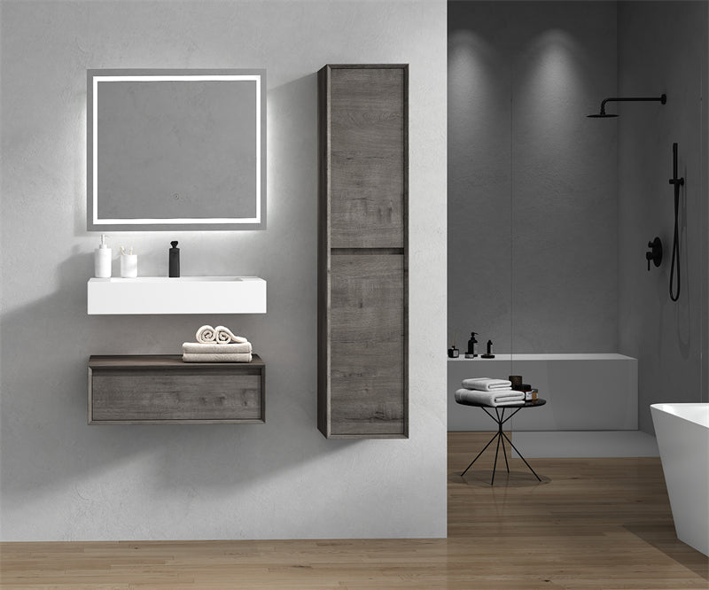 Alysa 24"-84" Floating Vanity with Reinforced Acrylic Sink