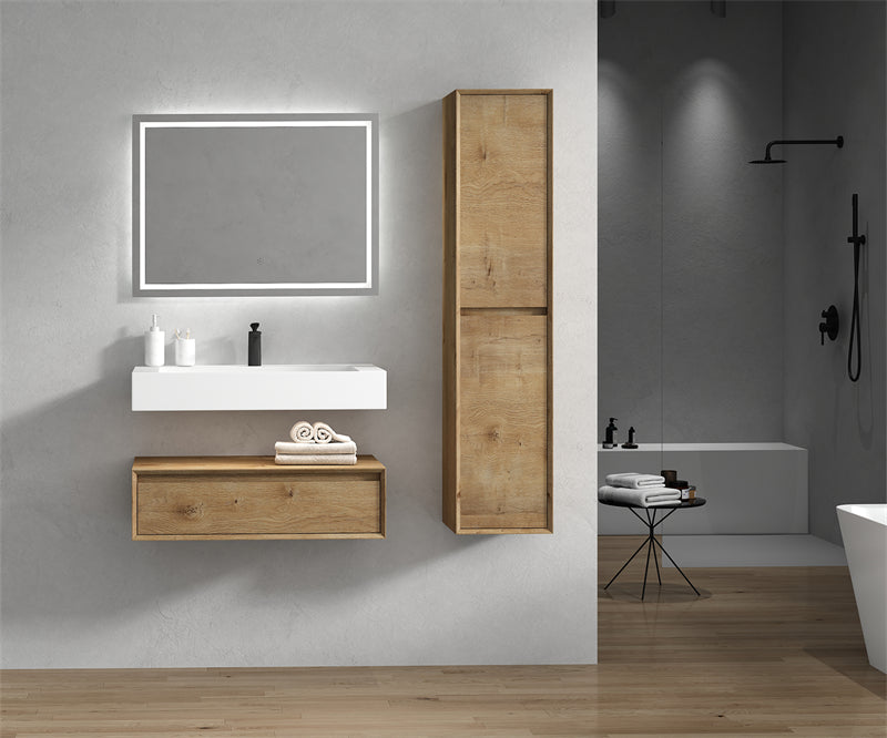 Alysa 24"-84" Floating Vanity with Reinforced Acrylic Sink