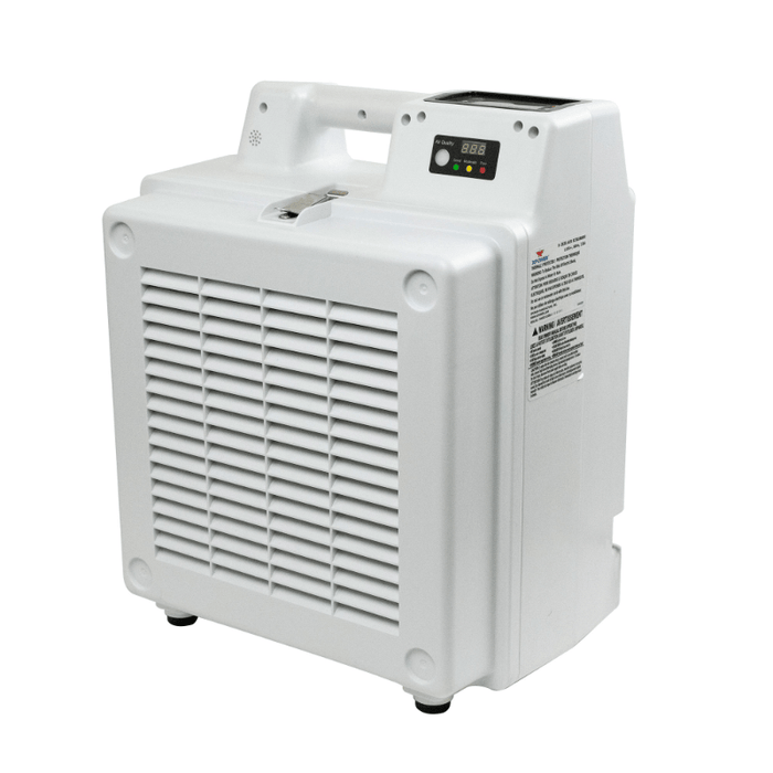 10 x 2800 mini air scrubber right angle view.