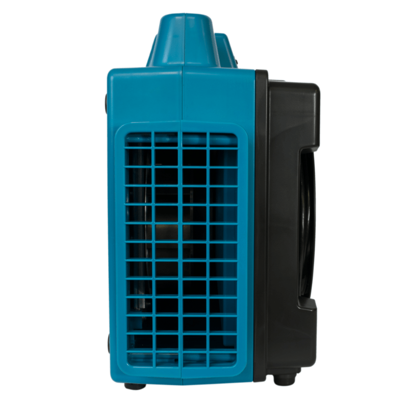 11 x 2480a blue hepa air scrubber left side view.