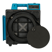 12 x 2480a blue hepa air scrubber open front view.