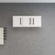 Victoria 36" Solid Wood Overhead Bathroom Vanity Linen Cabinet in Gloss White by Better Vanity