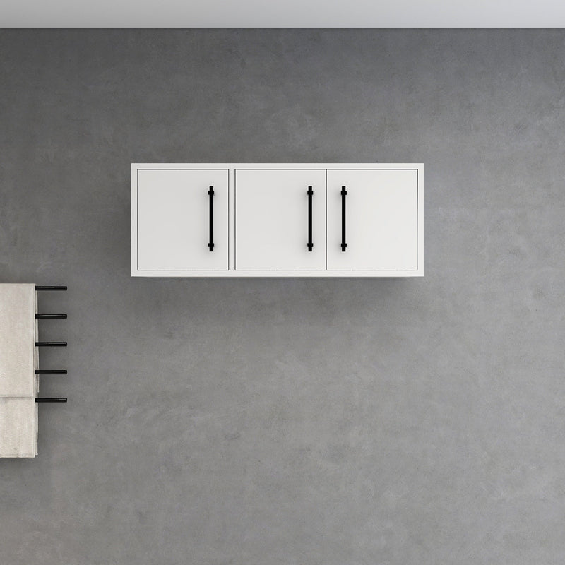Victoria 36" Solid Wood Overhead Bathroom Vanity Linen Cabinet in Gloss White by Better Vanity