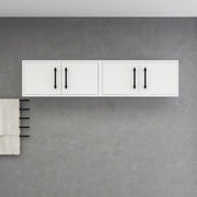 Victoria 60" Solid Wood Overhead Bathroom Vanity Linen Cabinet in Gloss White by Better Vanity