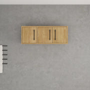 Victoria 36" Solid Wood Overhead Bathroom Vanity Linen Cabinet in Oak by Better Vanity