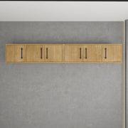 Victoria 84" Solid Wood Overhead Bathroom Vanity Linen Cabinet in Oak by Better Vanity