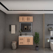 Victoria 36" Solid Wood Floating Bathroom Vanity in Red Oak | Better Vanity Solid Wood Floating Vanities